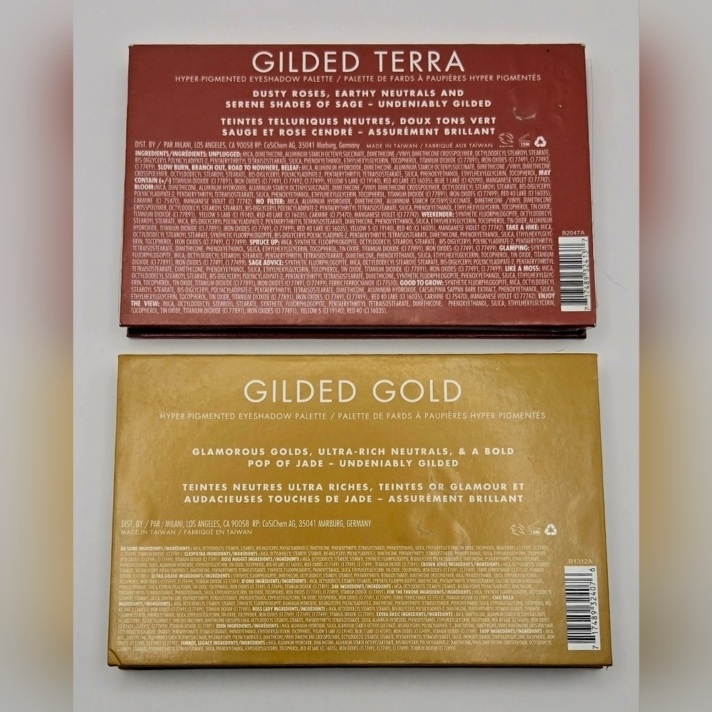 Milani Gilded Gold & Gilded Terra Eyeshadow Palettes – Lightly Used Bundle - Picture 2 of 6